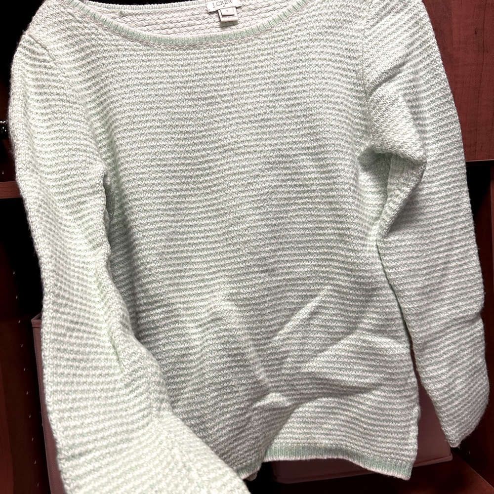 J Crew mint green sweater size S merino wool